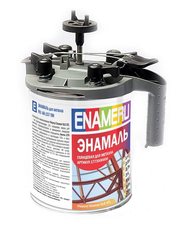 Polycryl Enamal GLE STL Эмаль для металла глянцевая
